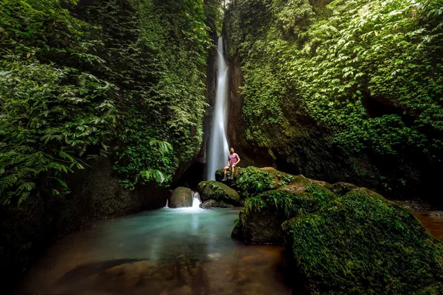 Pool below Leke Leke waterfall