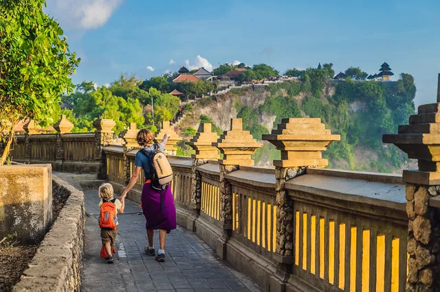 Path to Uluwatu temple